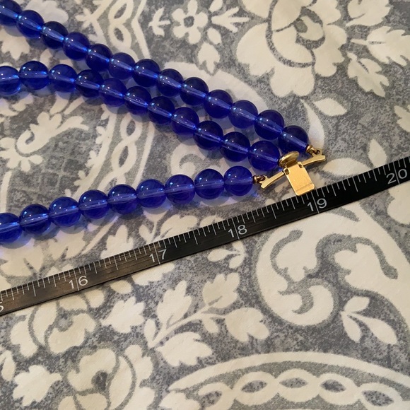 Vintage Monet Signed Necklace 3 Layer - Picture 6 of 6